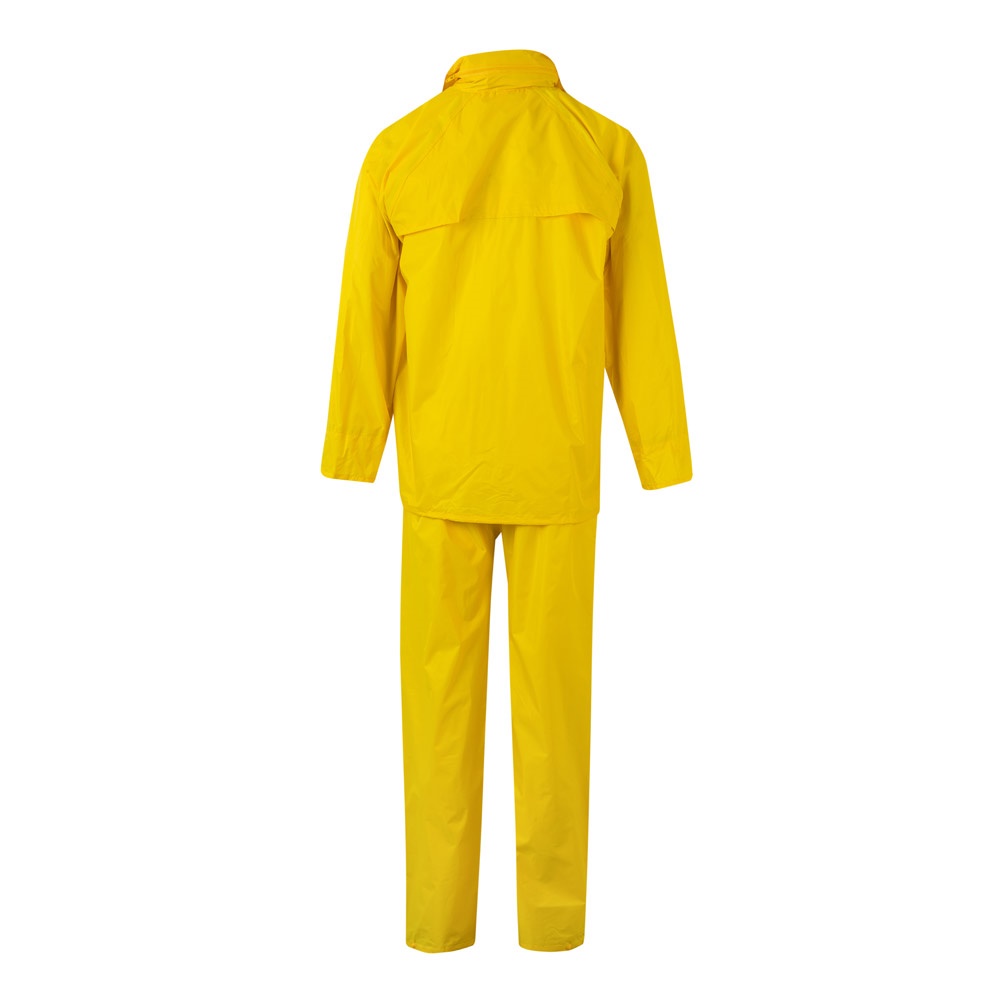 Regenanzug (225g/m²), zweiteilig aus Polyester (100%) mit PVC-Beschichtung | VL Sedna – Gelb, Ansicht 2