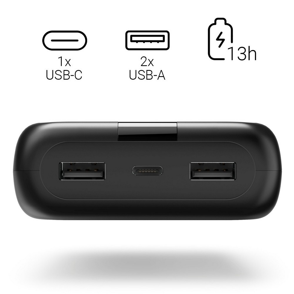 Powerbank 24000 mAh Hama Power Pack Performance in Schwarz, Ansicht 9