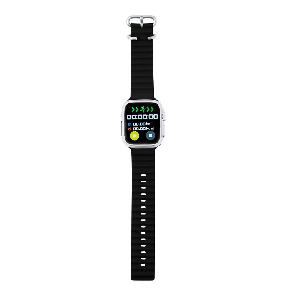 Aktivitätsmonitor, kabellose Multifunktionsuhr in Schwarz, Ansicht 9