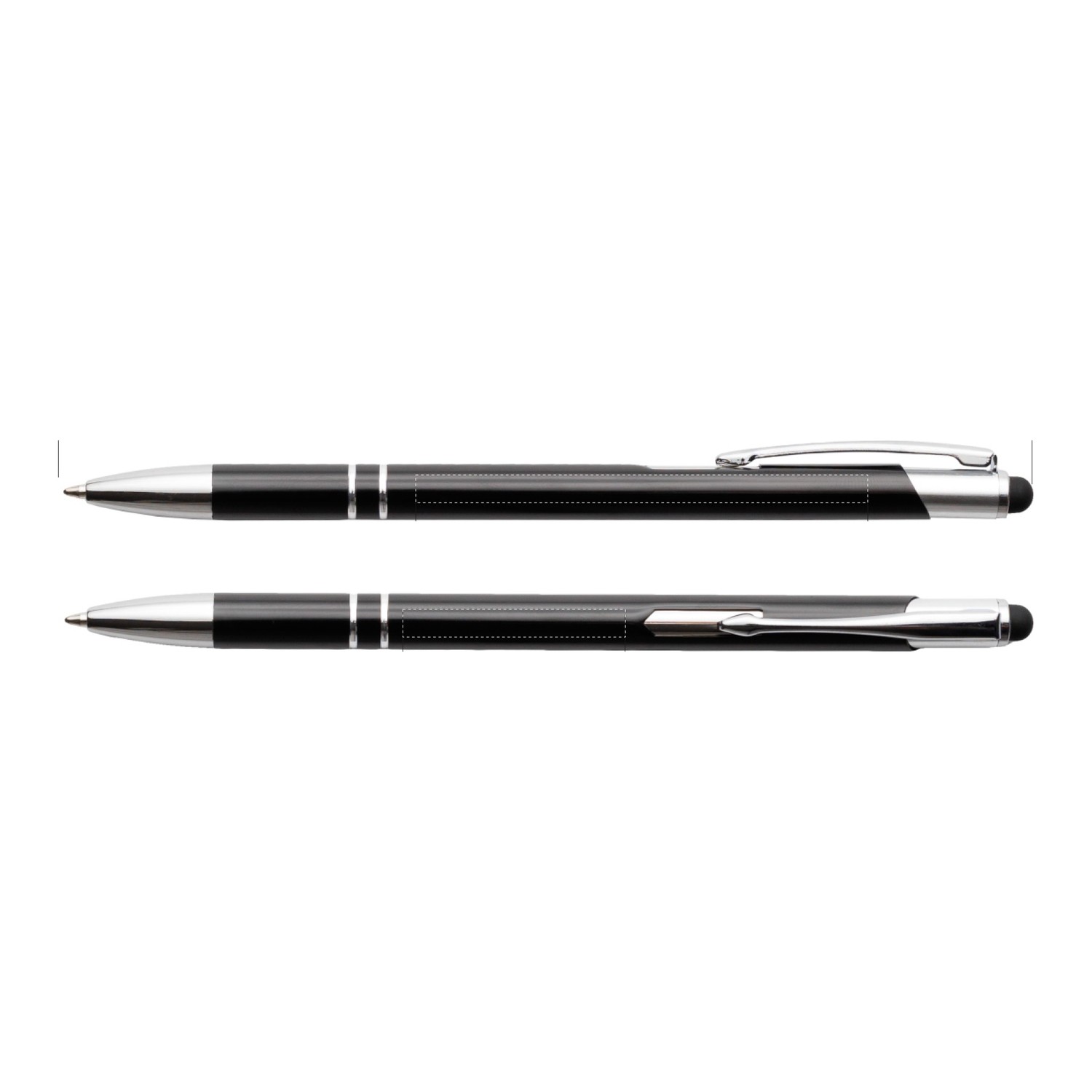Bello Touchpen-Kugelschreiber | Metall in Schwarz