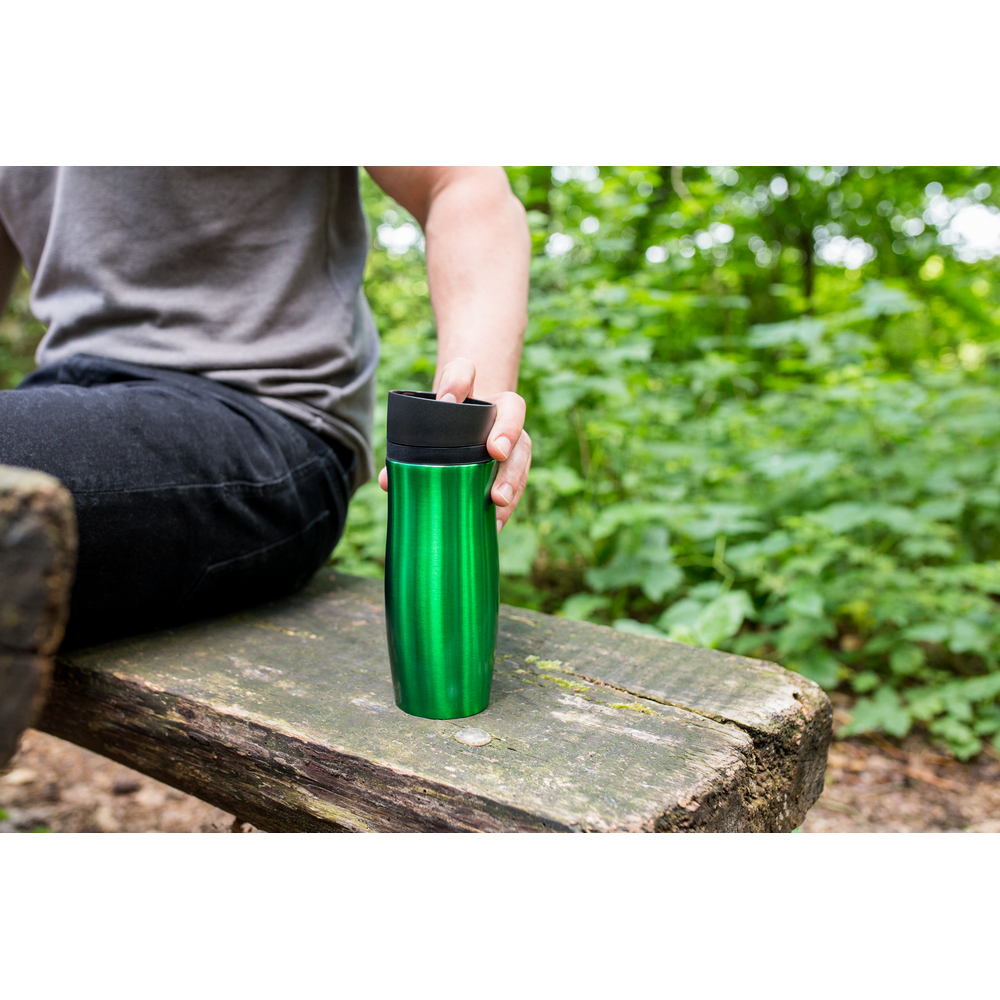 Thermobecher 375 ml Air Gifts | Jackson in Grün, Ansicht 14