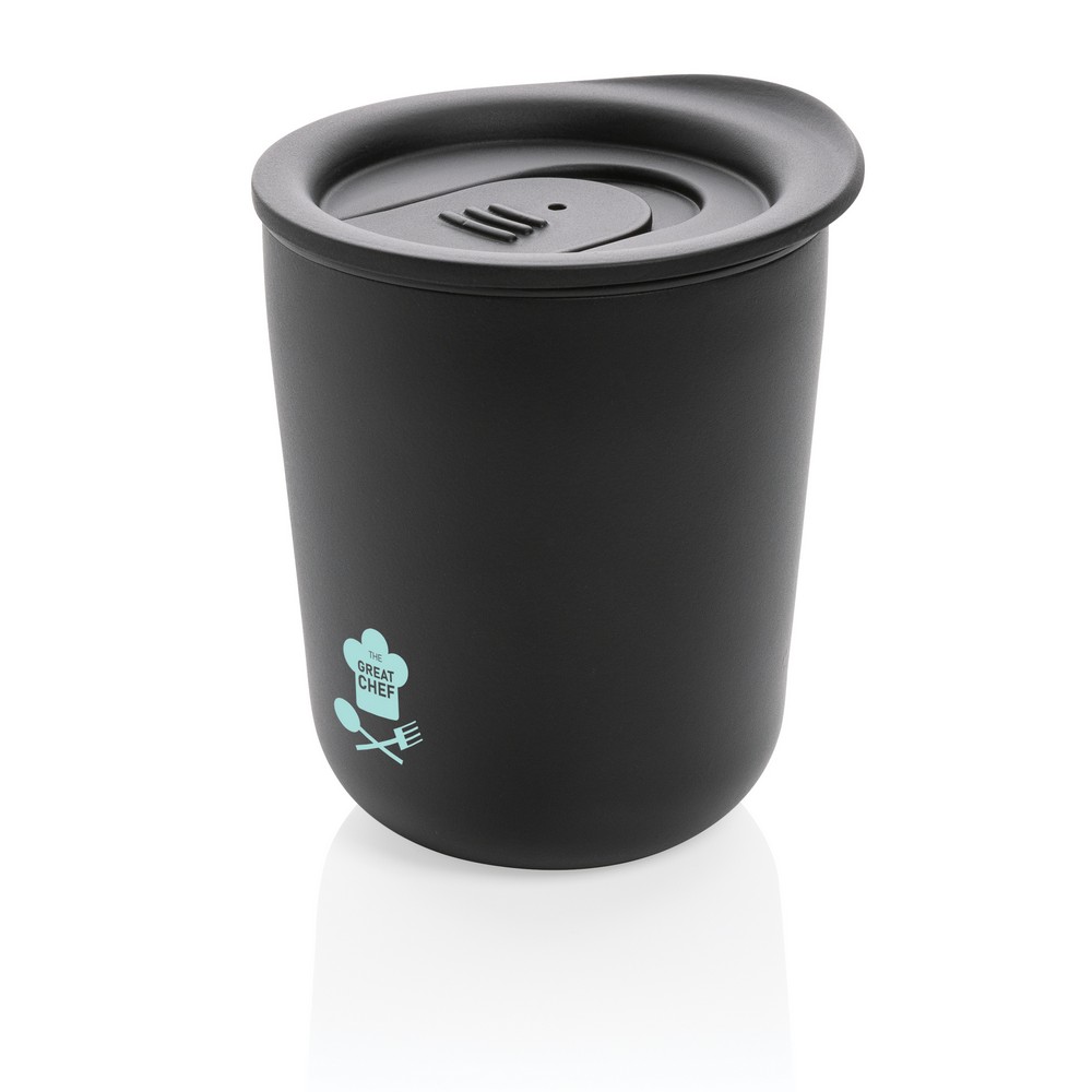 Antibakterieller Thermobecher 250 ml in Schwarz, Ansicht 6
