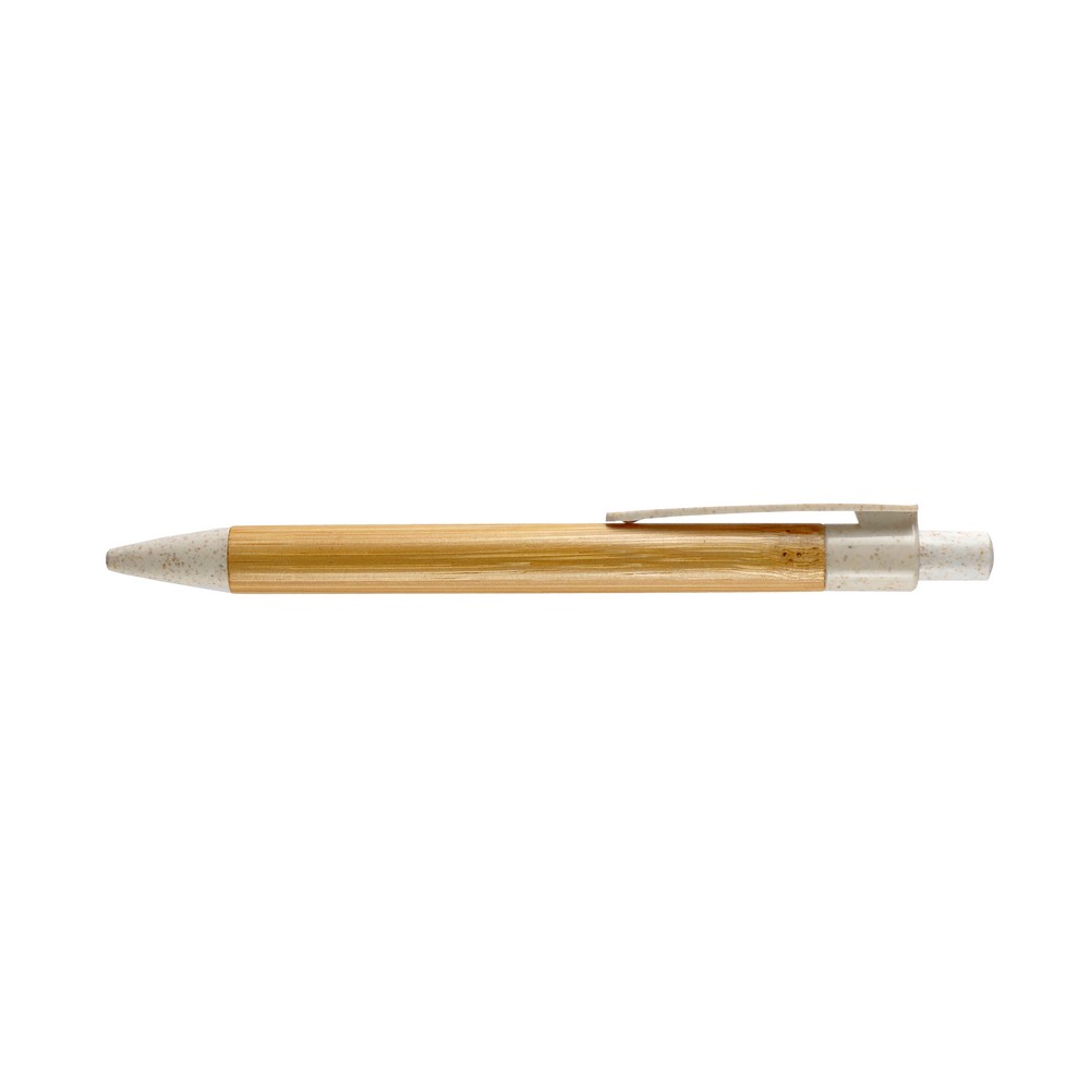 Kugelschreiber mit Bambus-Schaft | Brock in Beige, Ansicht 3