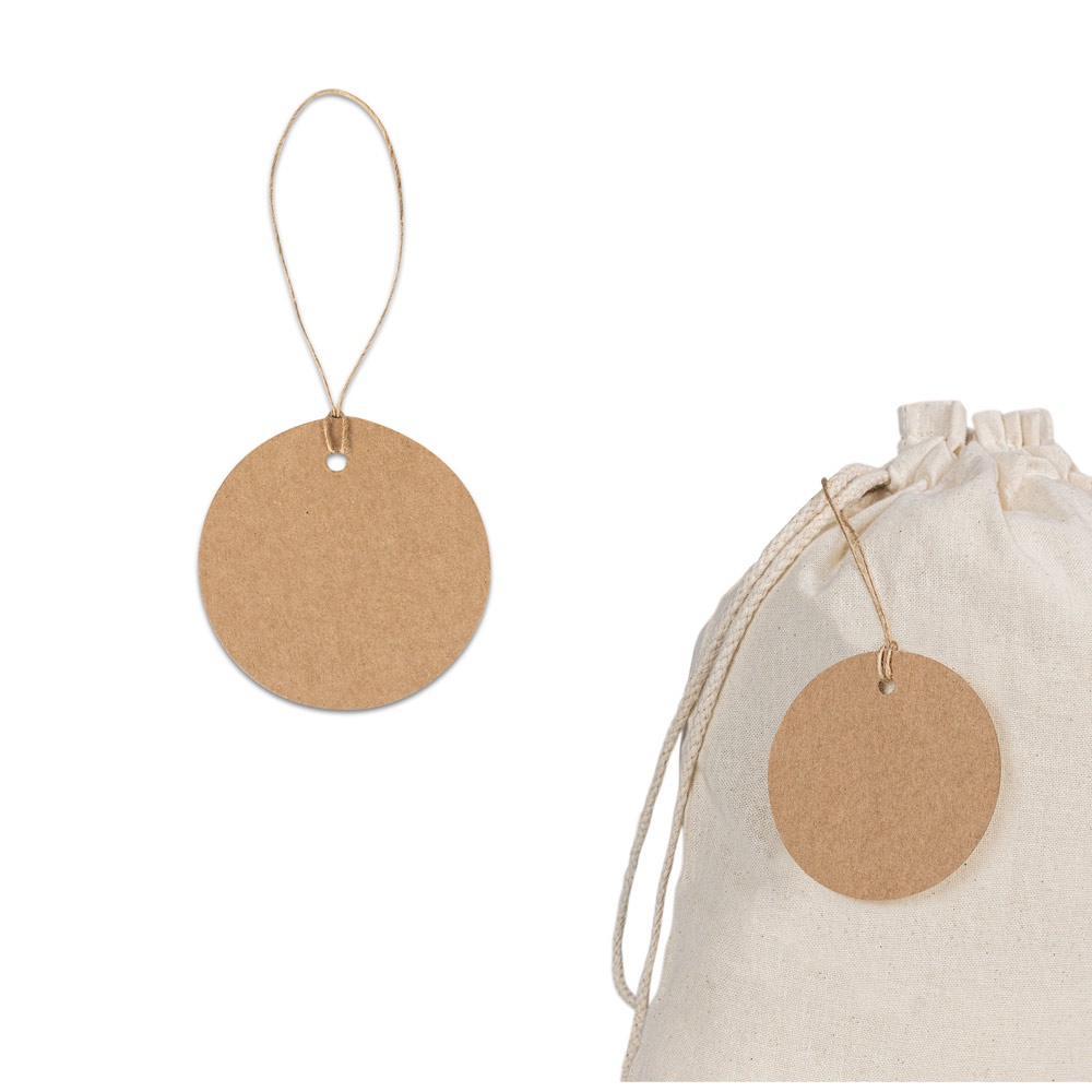 Etikett aus 100 % Recyclingpapier (700 g/m²) in rundem Format | Label Round – Natur, Ansicht 4