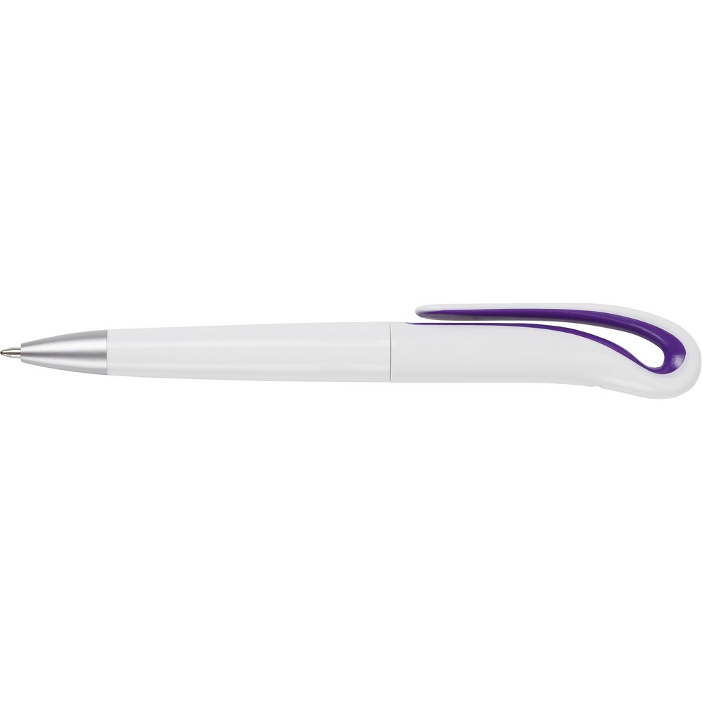 Kugelschreiber mit Drehmechanik in 7 Farben – V1318 in Violett, Ansicht 5