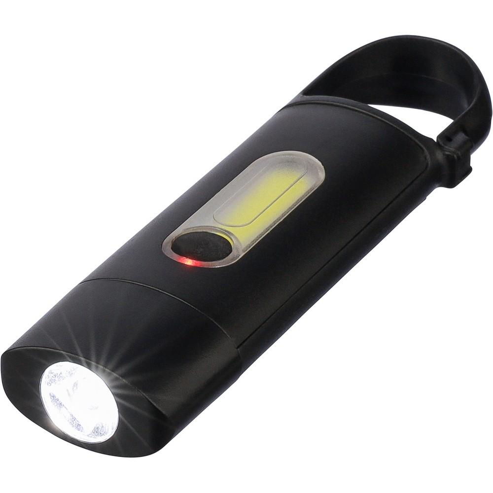 Schlüsselanhänger, Mini-Taschenlampe in Schwarz, Ansicht 2