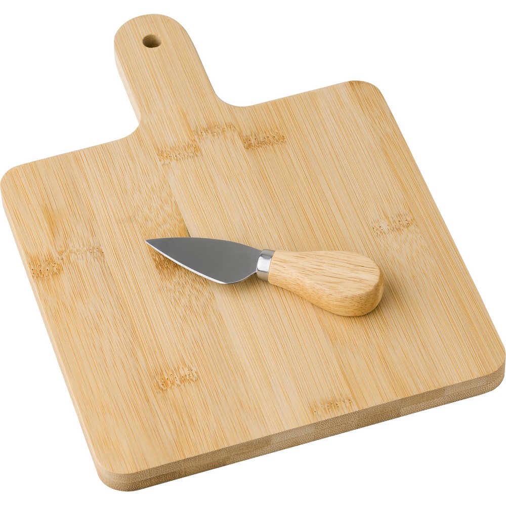 Bambus-Käse-Set in Braun, Ansicht 3