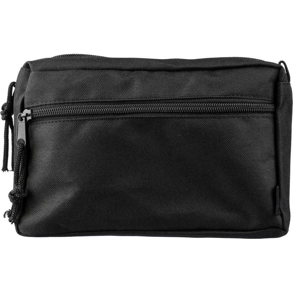 Kosmetiktasche aus RPET in Schwarz