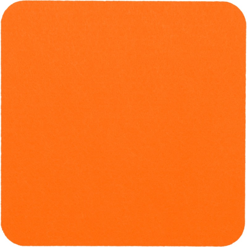 Filzuntersetzer eckig 20 × 20 cm in Orange