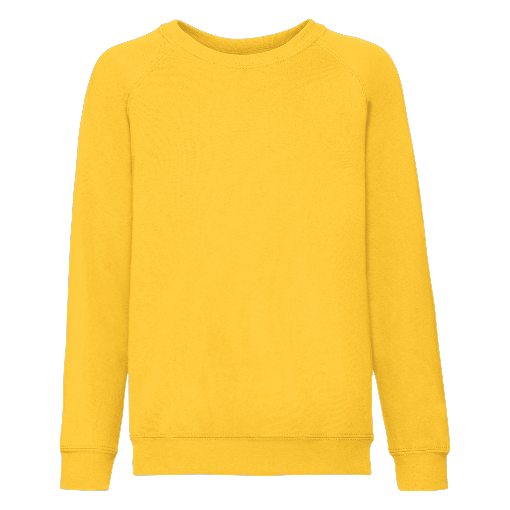 Fruit of the Loom Kinder Classic Raglan Sweat in Sonnenblumengelb
