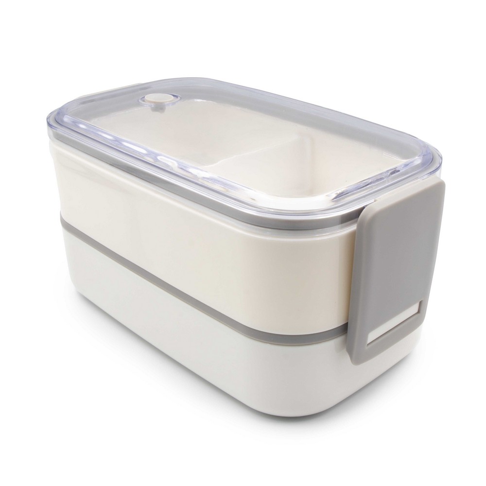 Lunchboxen 2 Stück, 2x700 ml, Besteck | Cash in Weiß, Ansicht 6