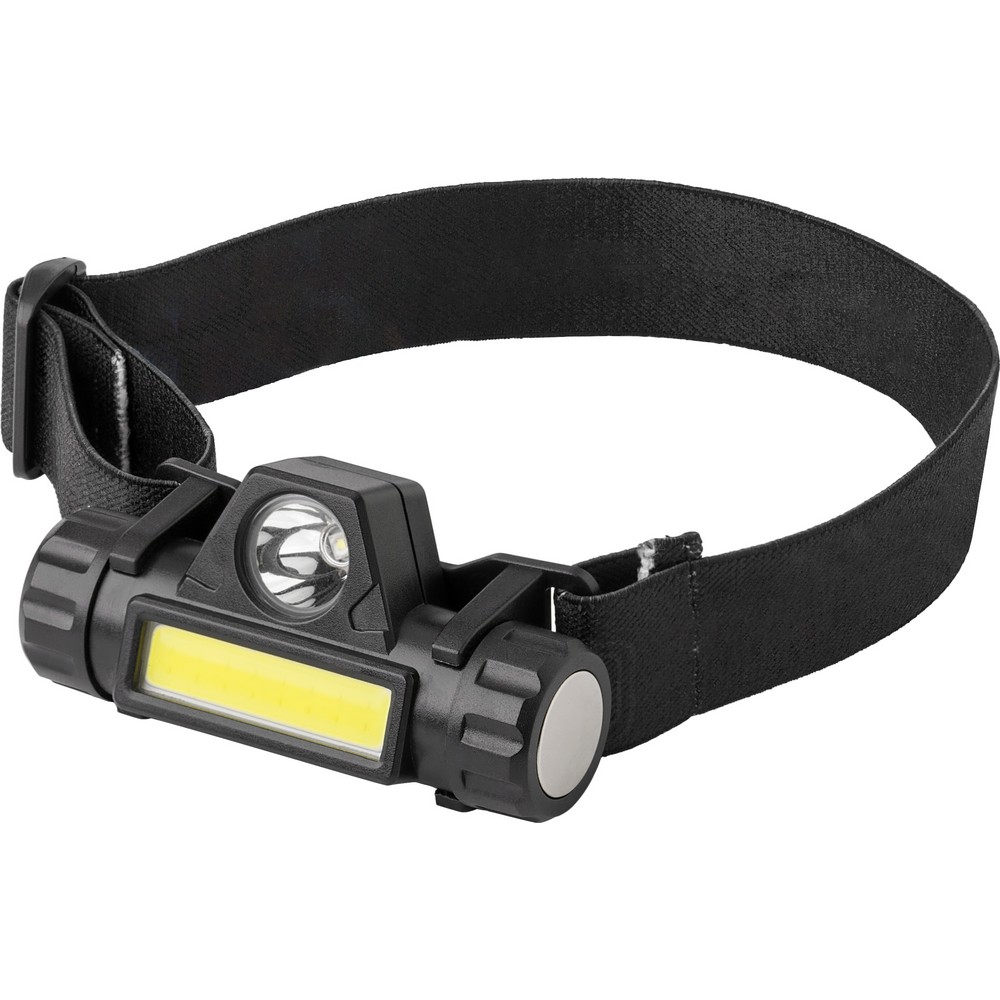 LED-Stirnlampe in Schwarz, Ansicht 3