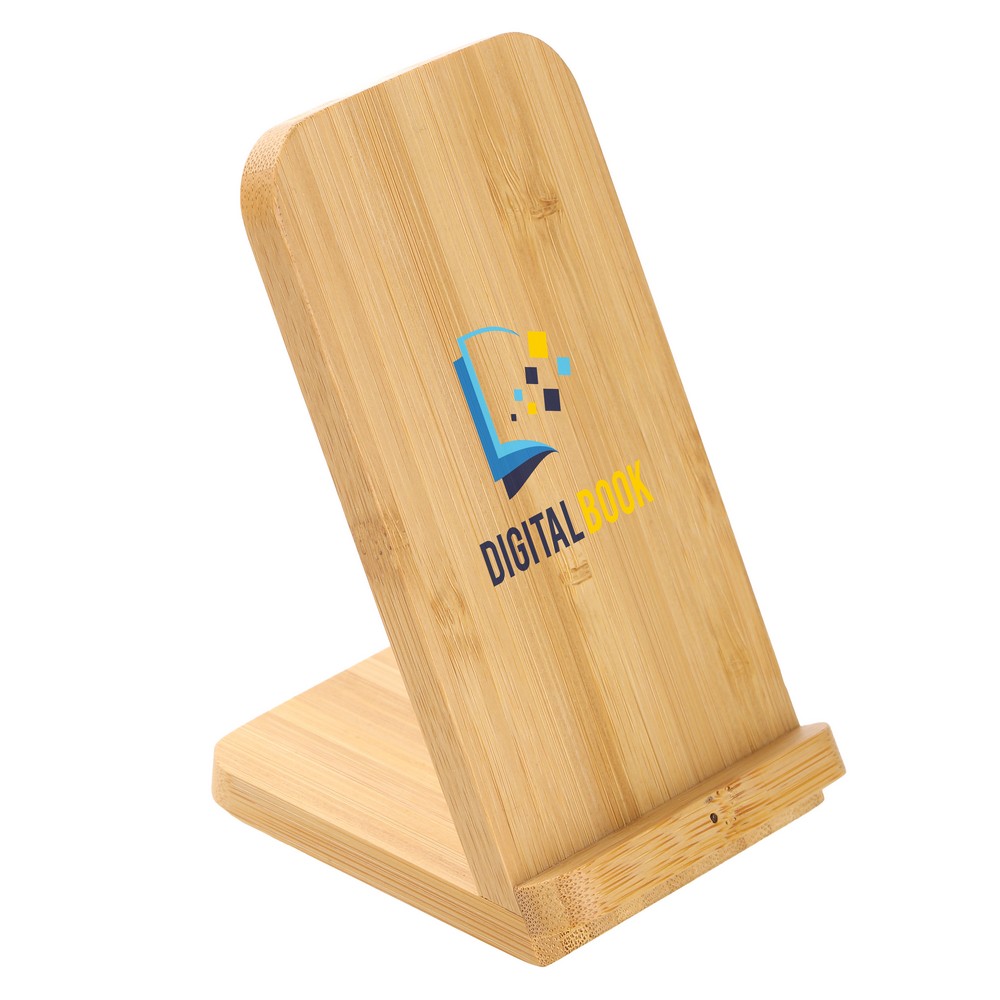 B'RIGHT Wireless Bambus-Ladegerät 10W, Telefonständer | Wilder in Holz, Ansicht 13