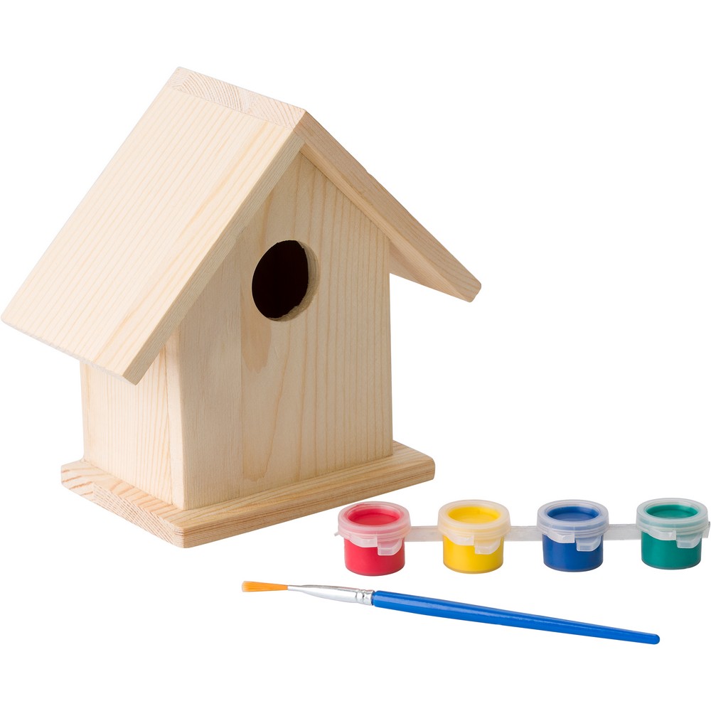 Vogelhaus zum Malen in Holz
