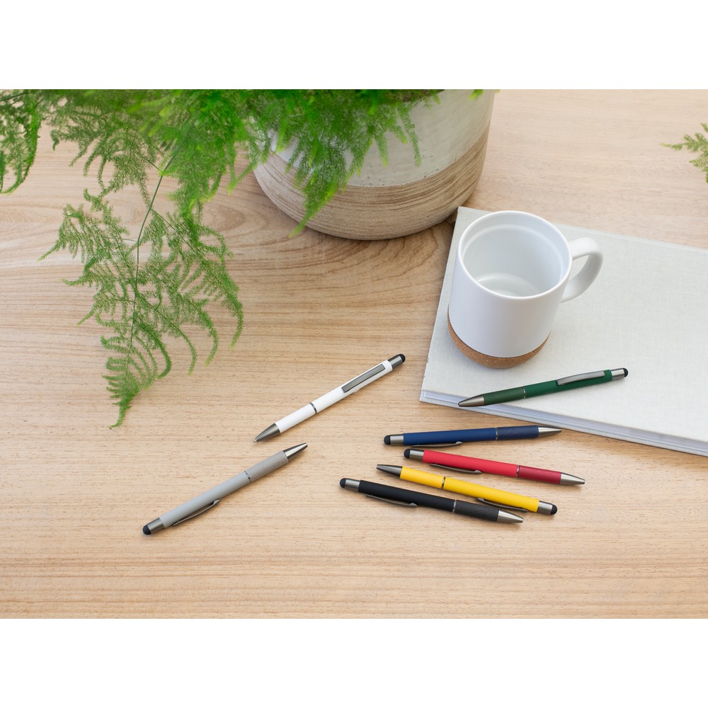 Kugelschreiber mit Touch-Pen in Grau, Ansicht 2