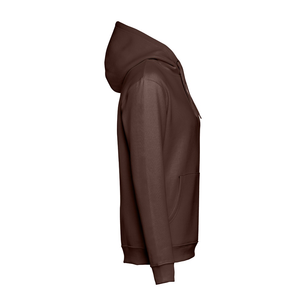 Sweatshirt (unisex) mit Kapuze aus Baumwolle und Polyester | THC Phoenix – Dunkelbraun, Ansicht 3