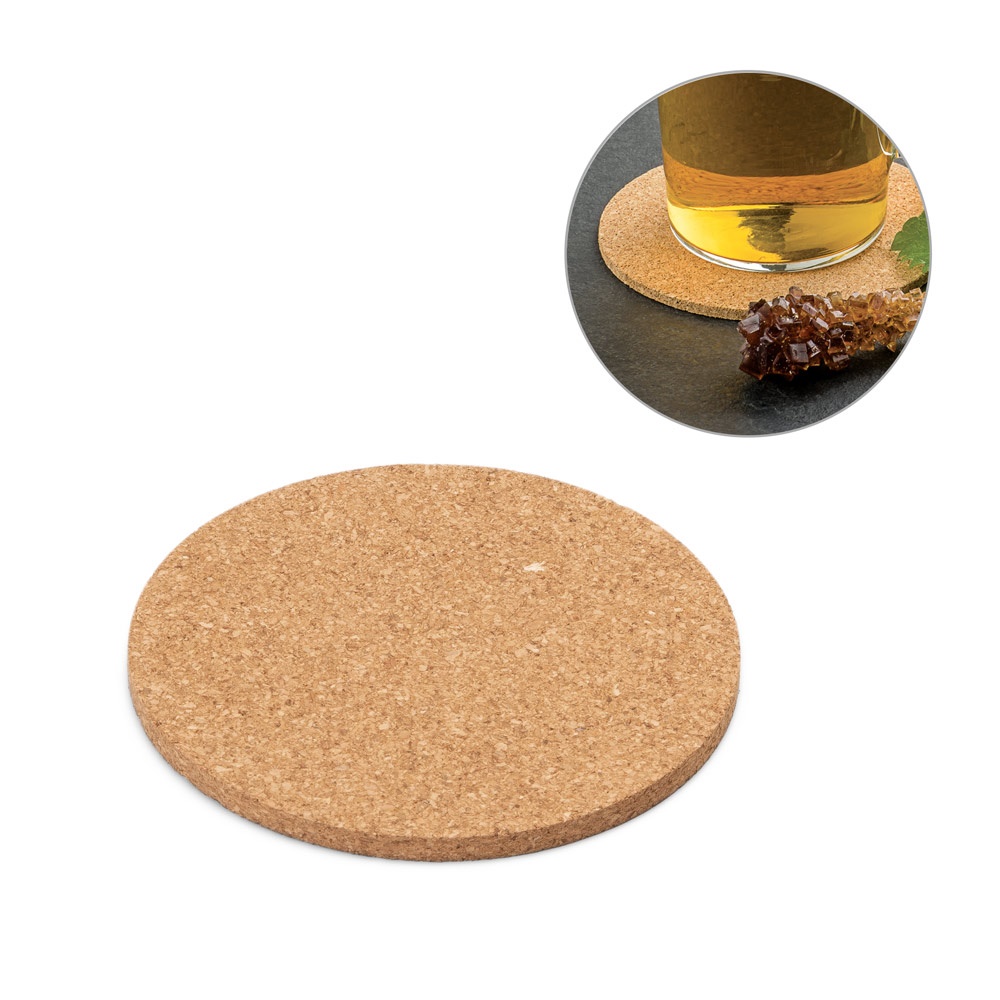 Glasuntersetzer aus Kork | Pisani – Natur, Ansicht 2