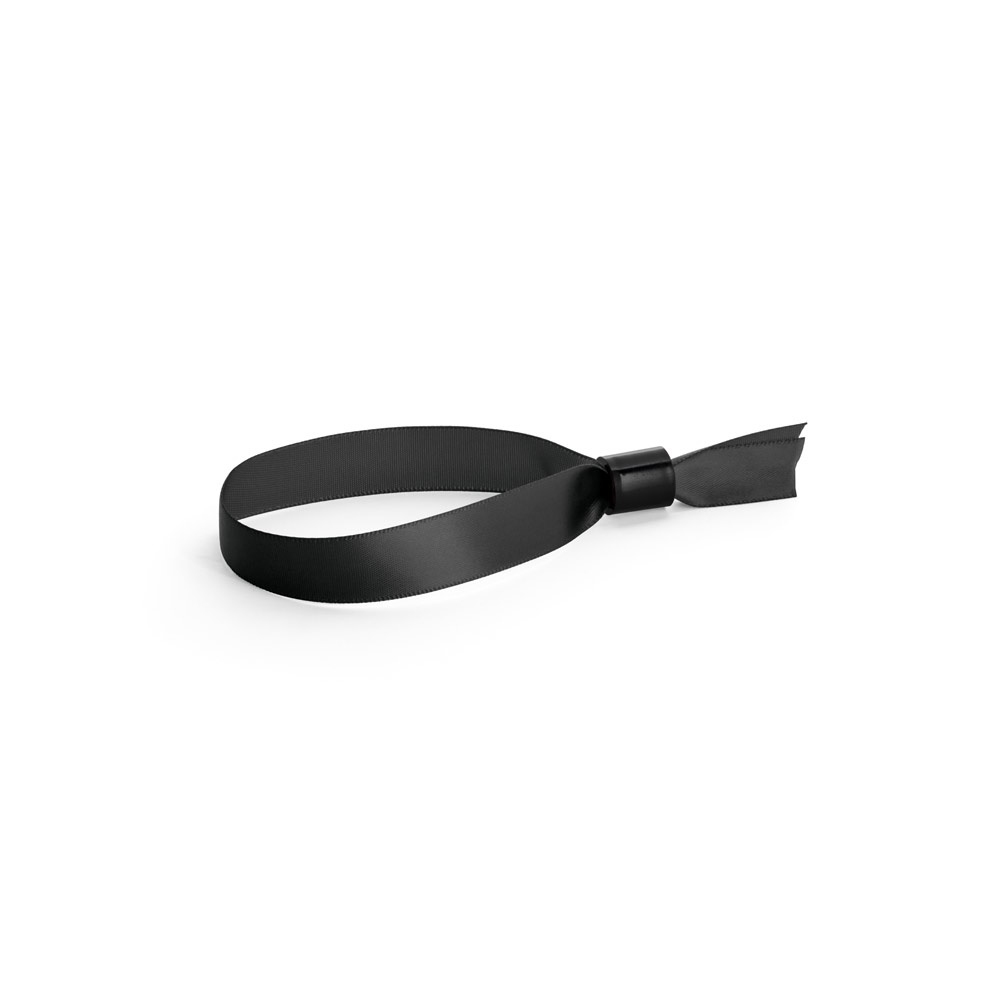 Veranstaltungsarmband aus Satin | Seccur – Schwarz