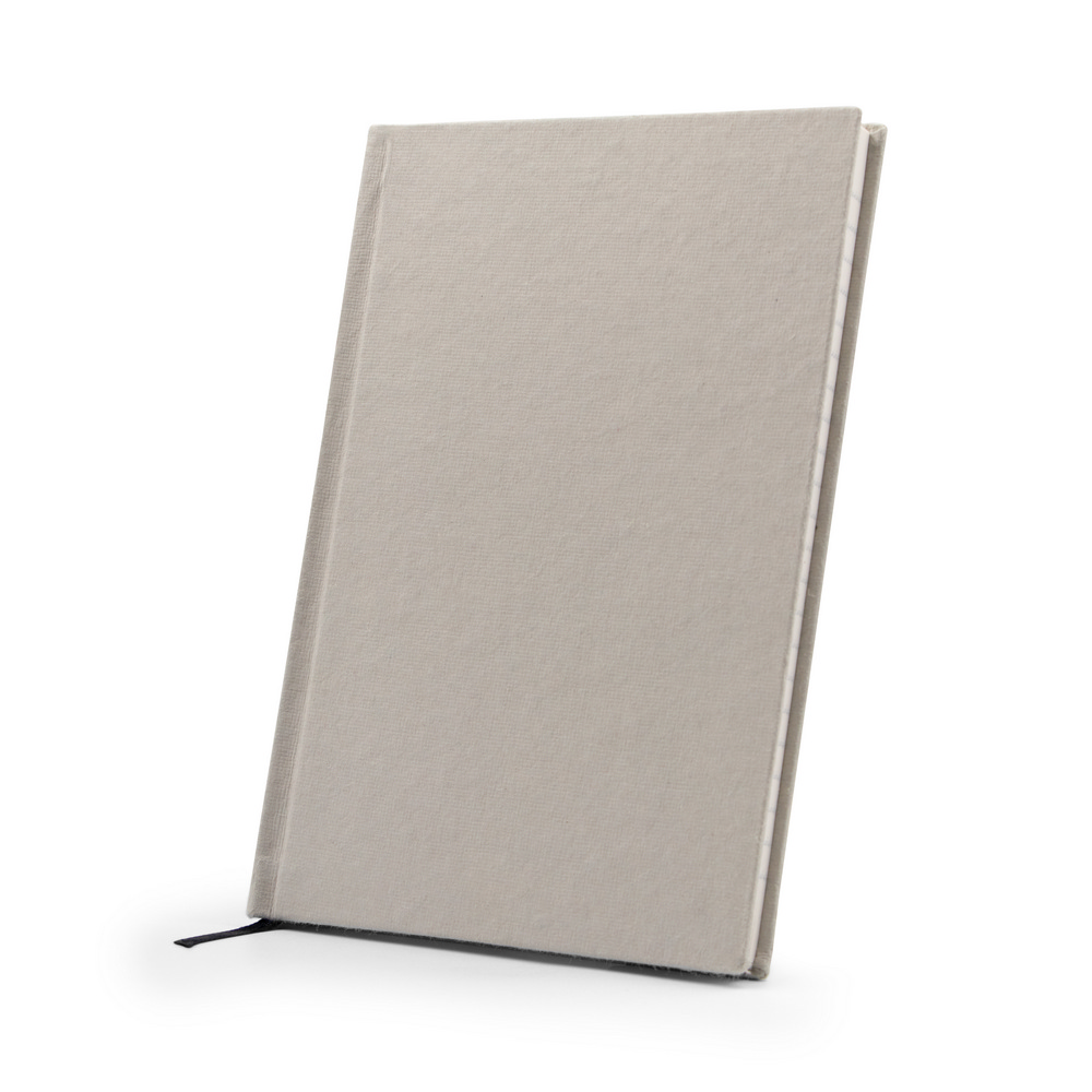 B'RIGHT Notizbuch ca. A5 mit Einband aus recycelter Baumwolle | Tamytrice in Grau, Ansicht 3