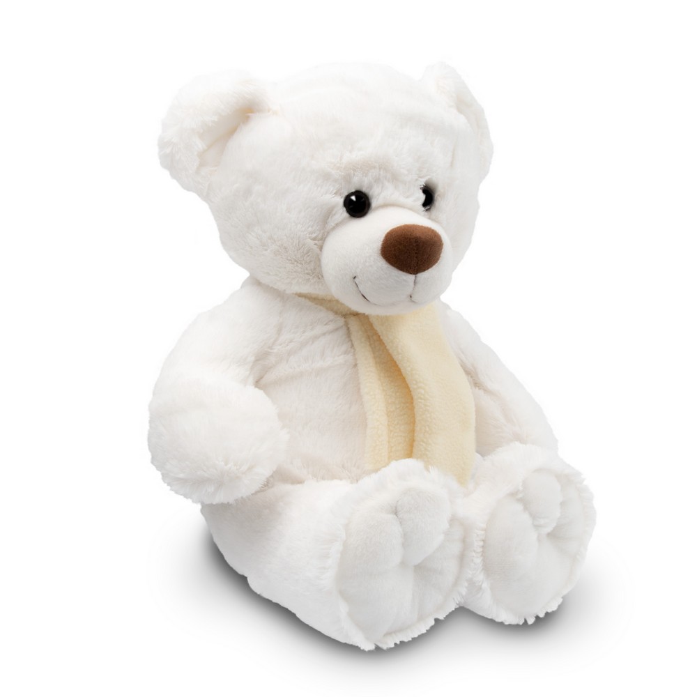 Teddybär mit Schal | Monty White in Weiß