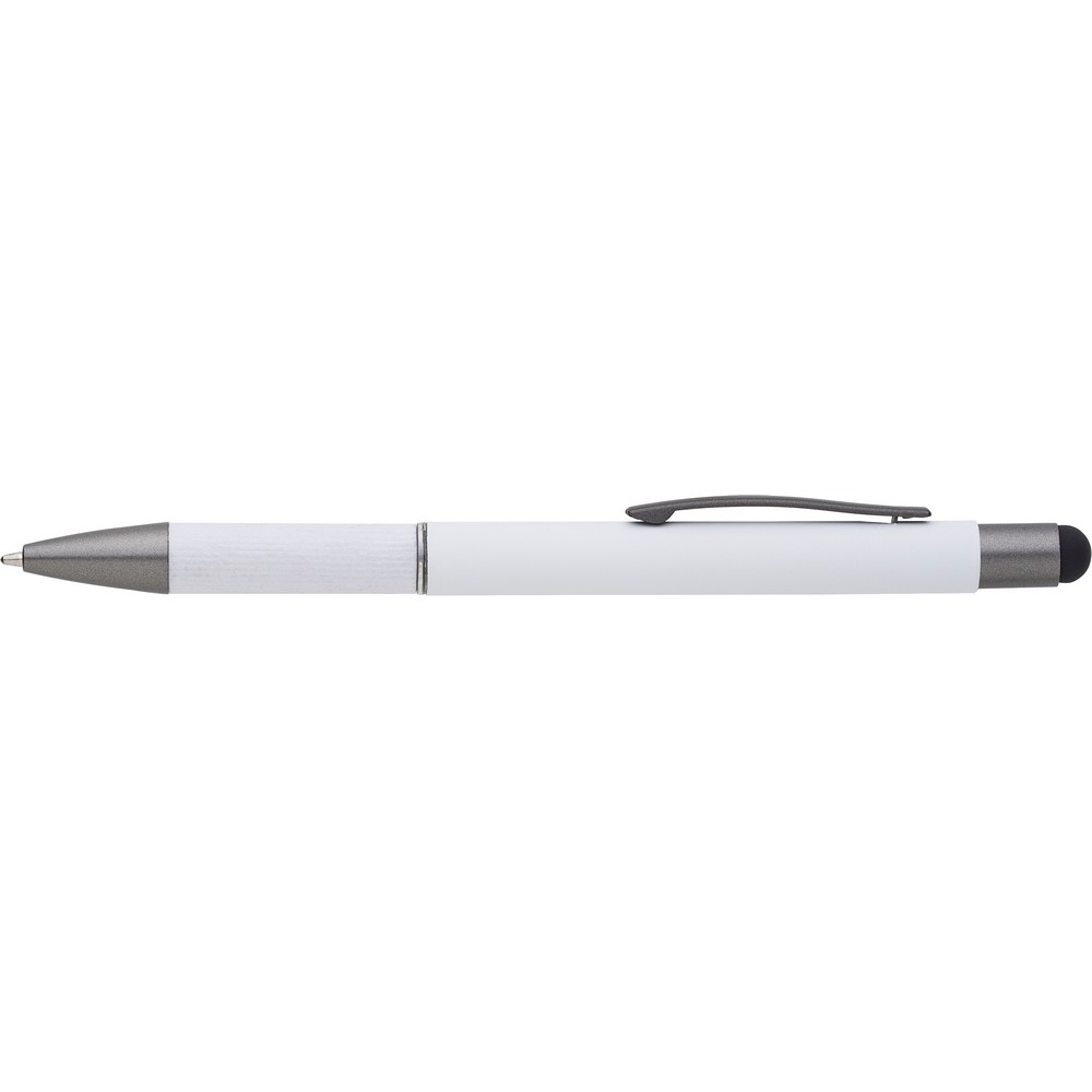 Kugelschreiber mit Touch-Pen in Weiß, Ansicht 3