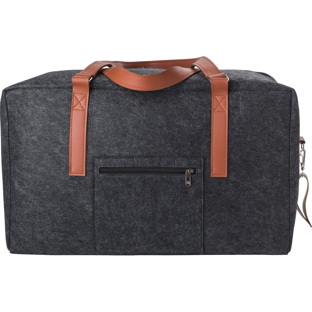 RPET-Reisetasche, Sporttasche aus Filz in Graphit
