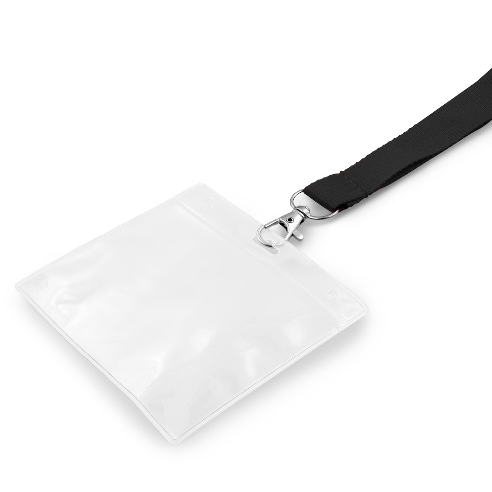 Lanyard mit Karabinerhaken | Hulda in Schwarz, Ansicht 4