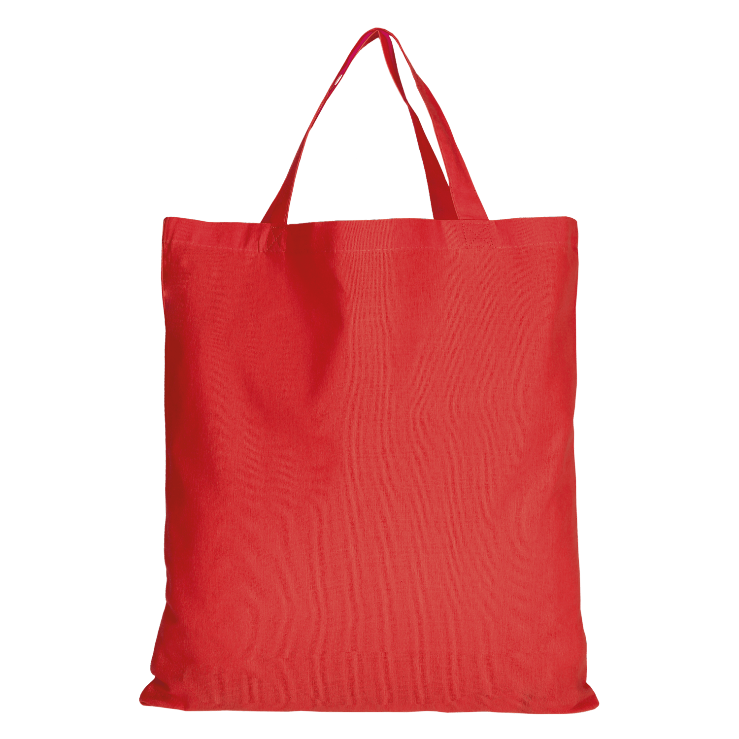 Baumwolltasche CLASSIC mit zwei kurzen Henkeln in Rot