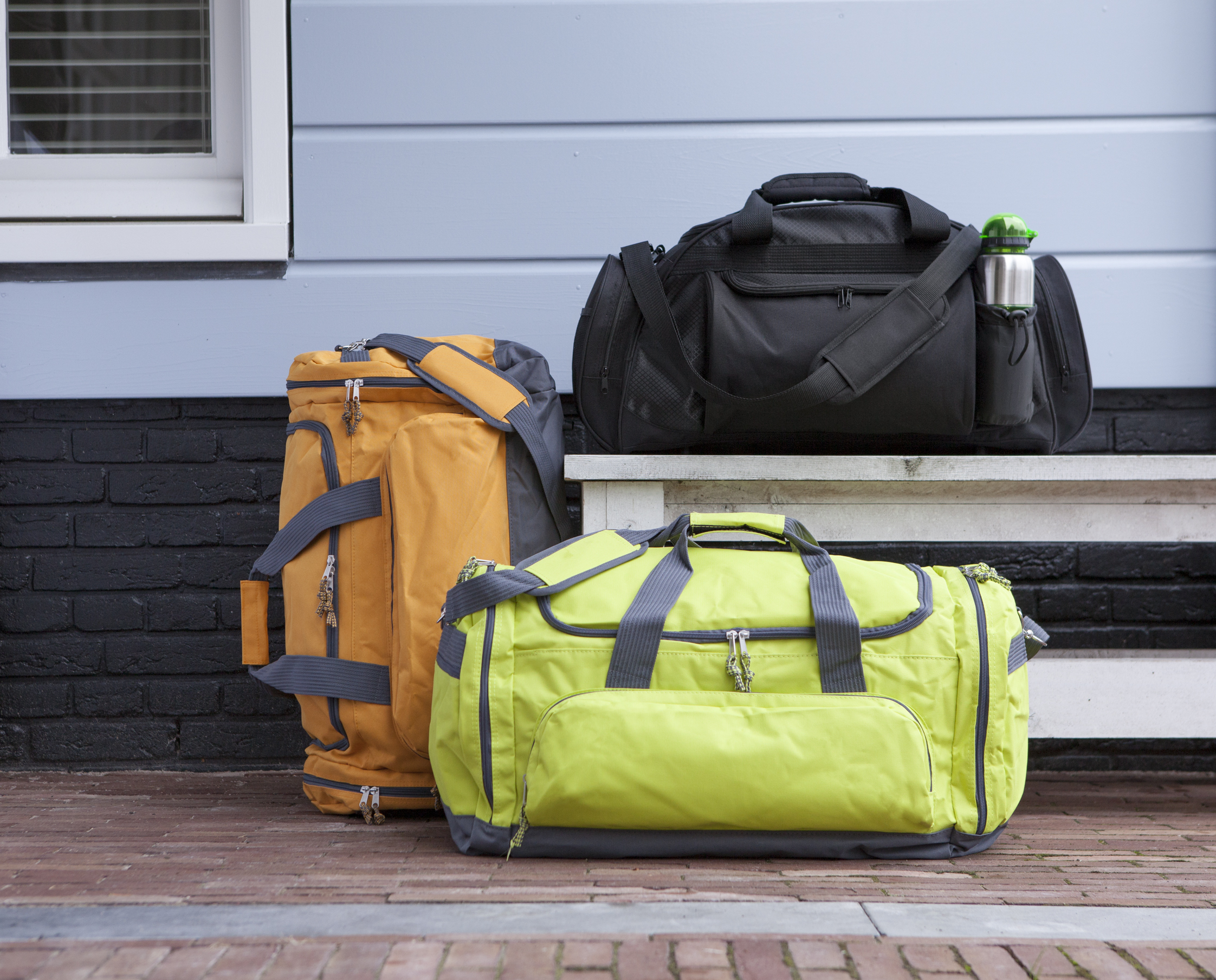 Sporttasche, Reisetasche in Hellgrün, Ansicht 3