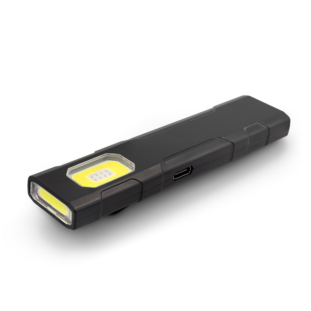 Taschenlampe mit Magnet und Clip | Zelik in Schwarz, Ansicht 4