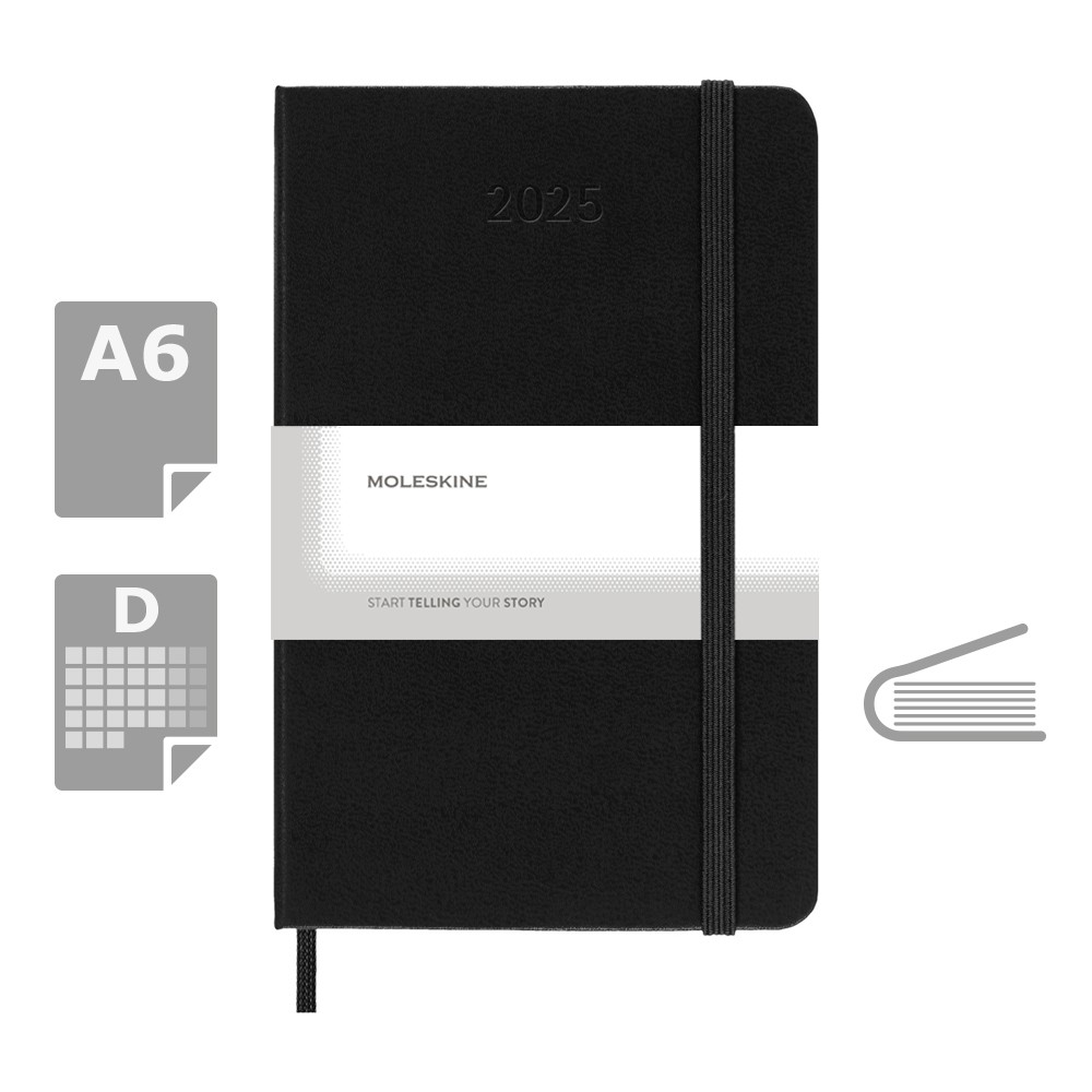 MOLESKINE Tageskalender in Schwarz