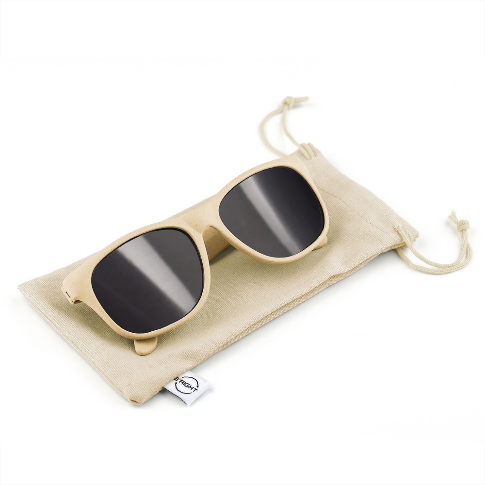 B'RIGHT Sonnenbrille, Baumwolletui inklusive | Adam in Neutral