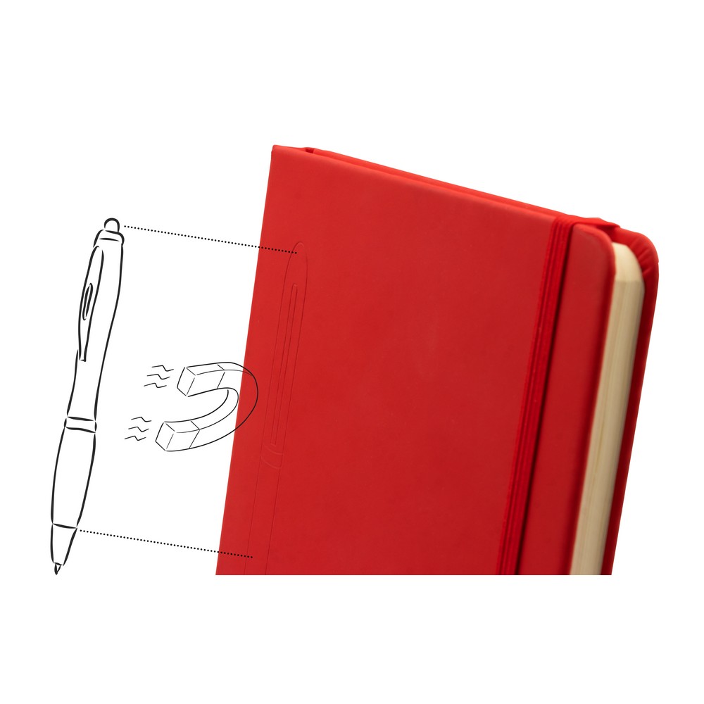 Magnetisches Notizbuch A5 | Aurora in Rot, Ansicht 3
