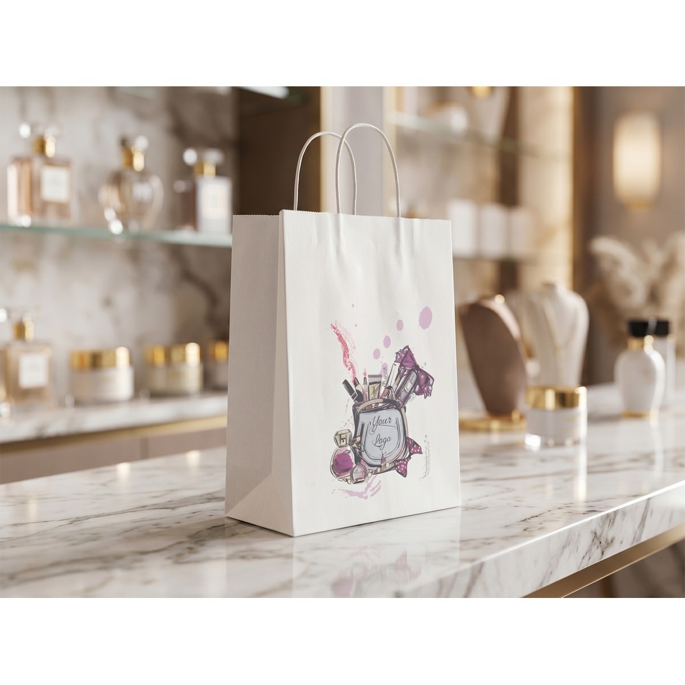 Papiertasche A5 | Dialla S in Weiß, Ansicht 3