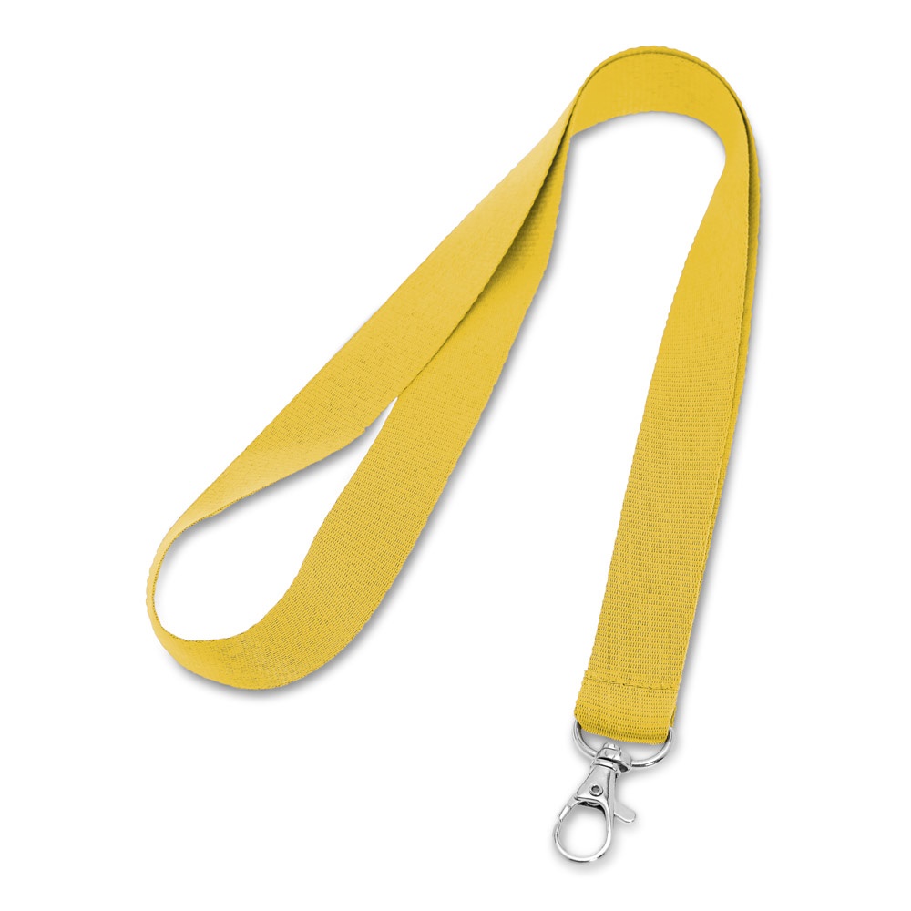 Lanyard aus Polyester mit 20mm Breite | Lariat – Gelb