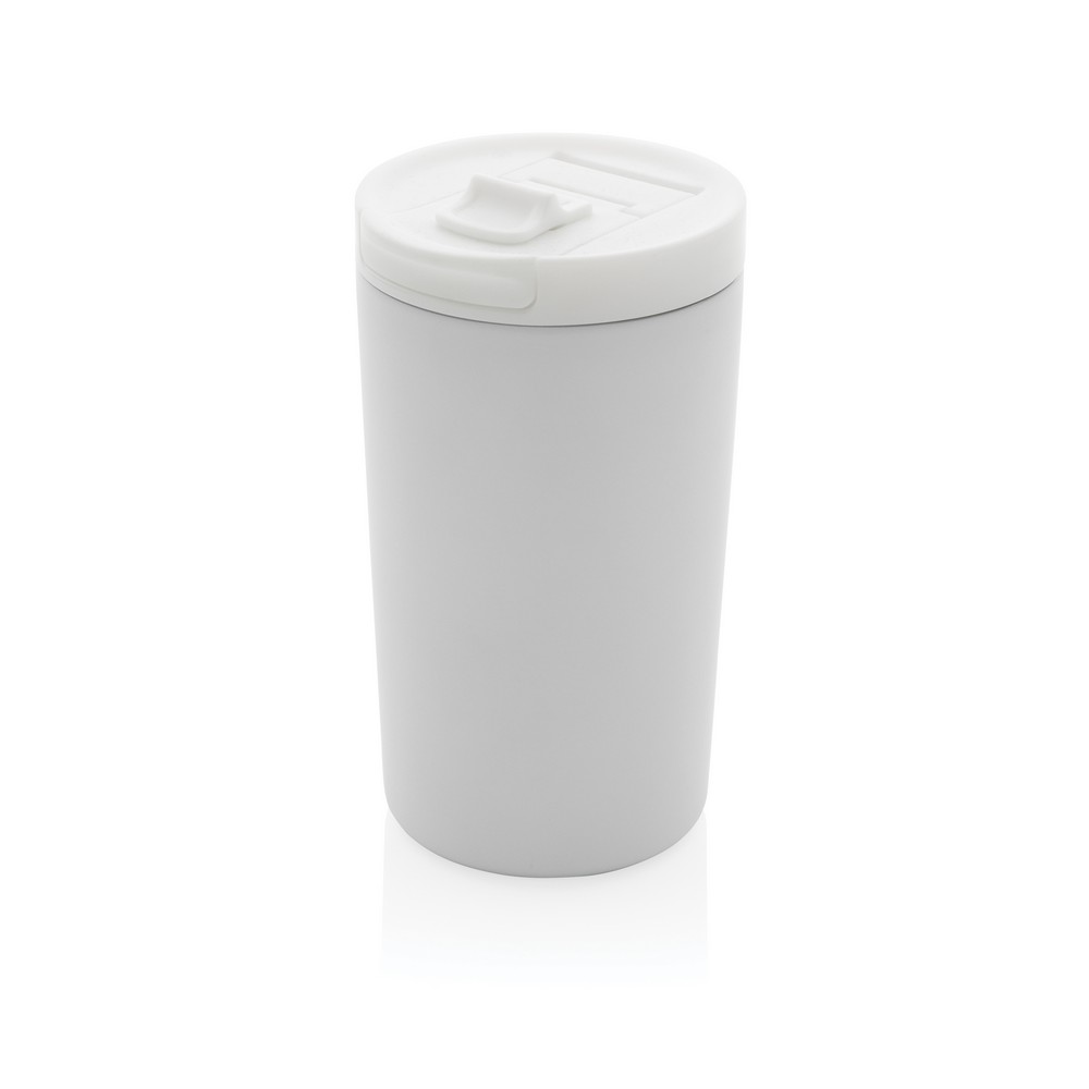 Doppelwandiger Vakuum-Becher aus RCS recyceltem SS in Weiß