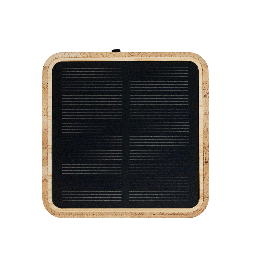 Wireless Lautsprecher aus Bambus 3W B'RIGHT, Solarpanel | Androwe in Holz, Ansicht 6