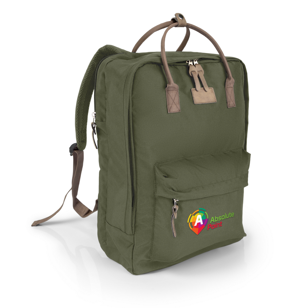 B'RIGHT Laptop-Rucksack 15,6", aus RPET | Finlay in Grün