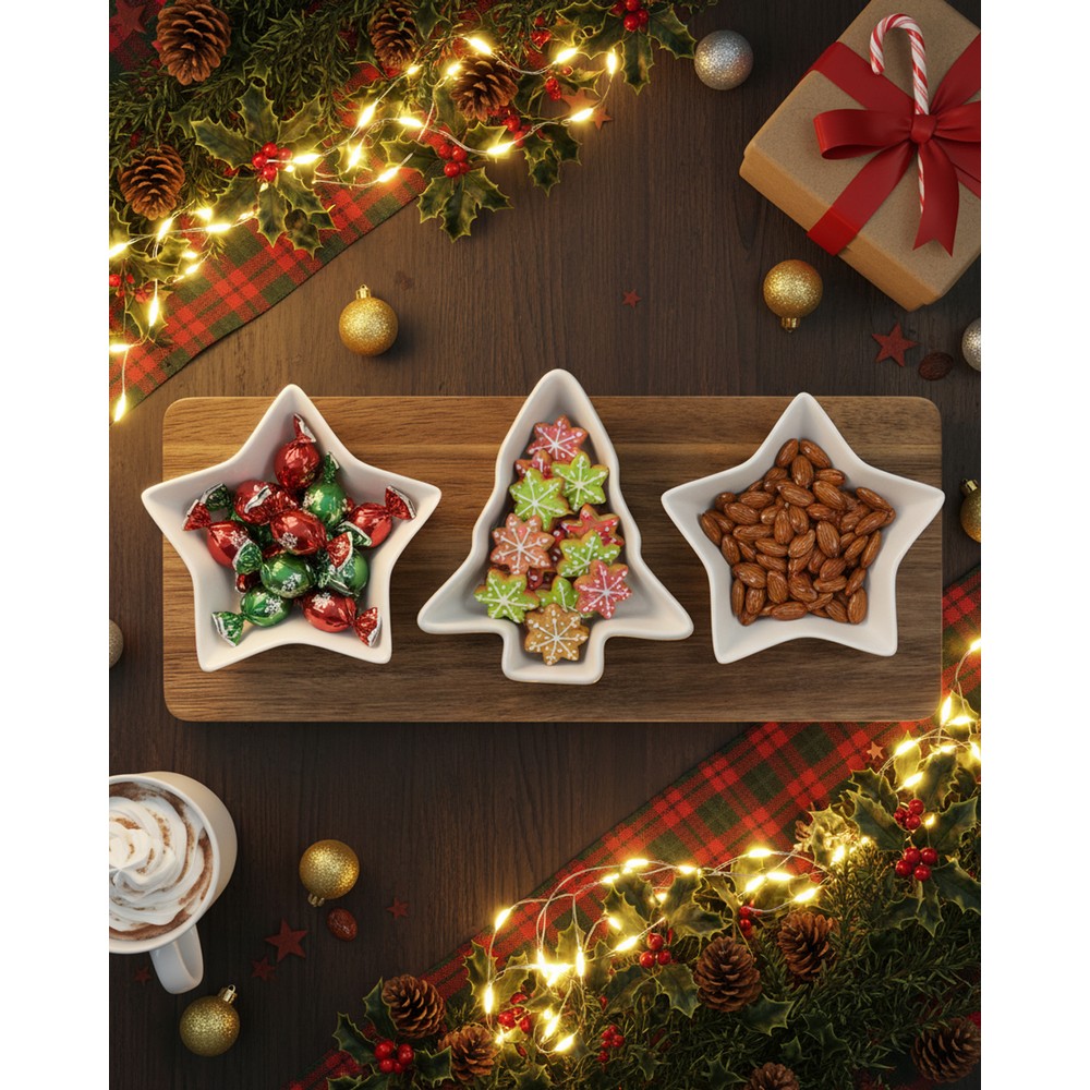 Weihnachts-Dip-Set in Weiß, Ansicht 7