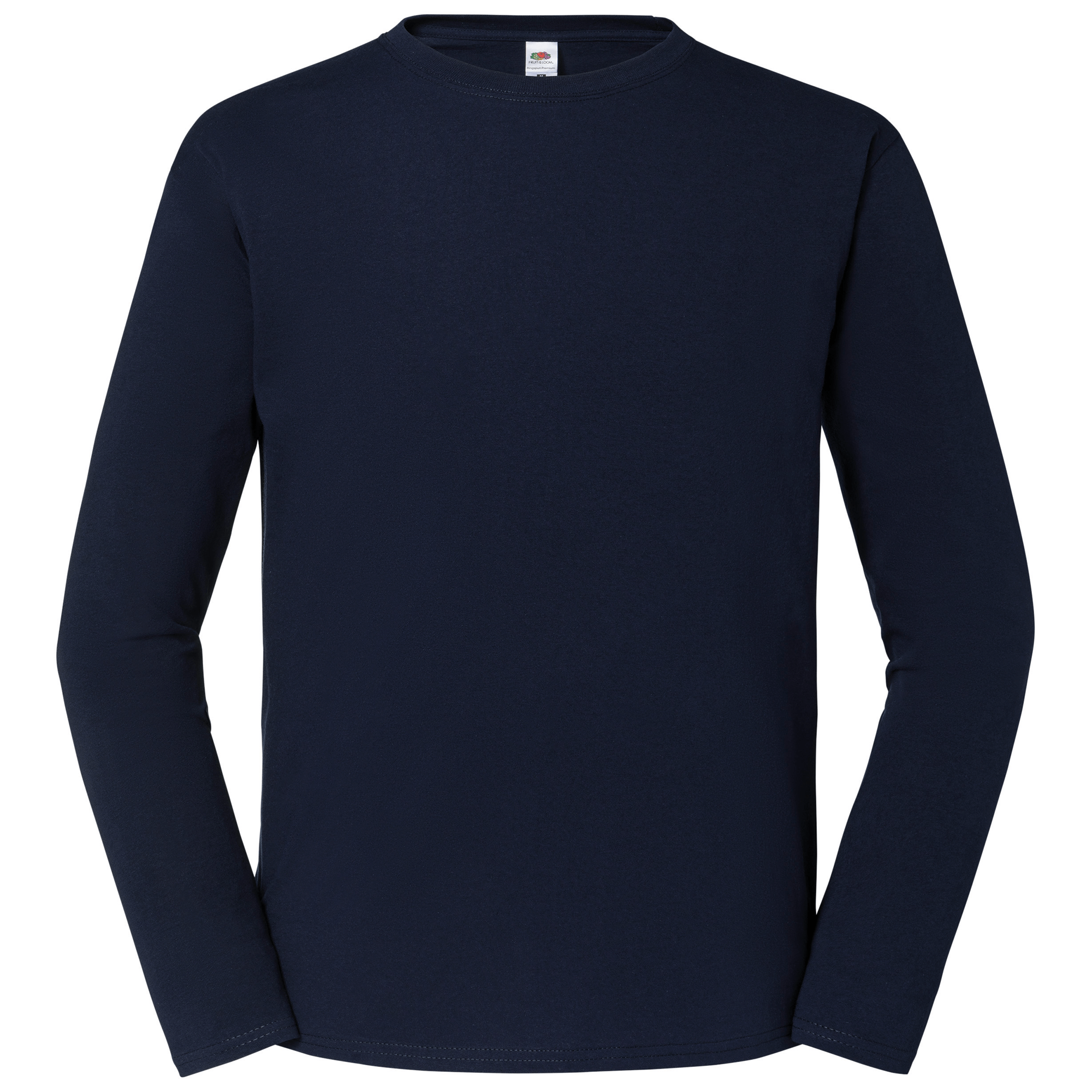 Fruit of the Loom Iconic 195 Ringspun Premium Long Sleeve T in Deep Navy