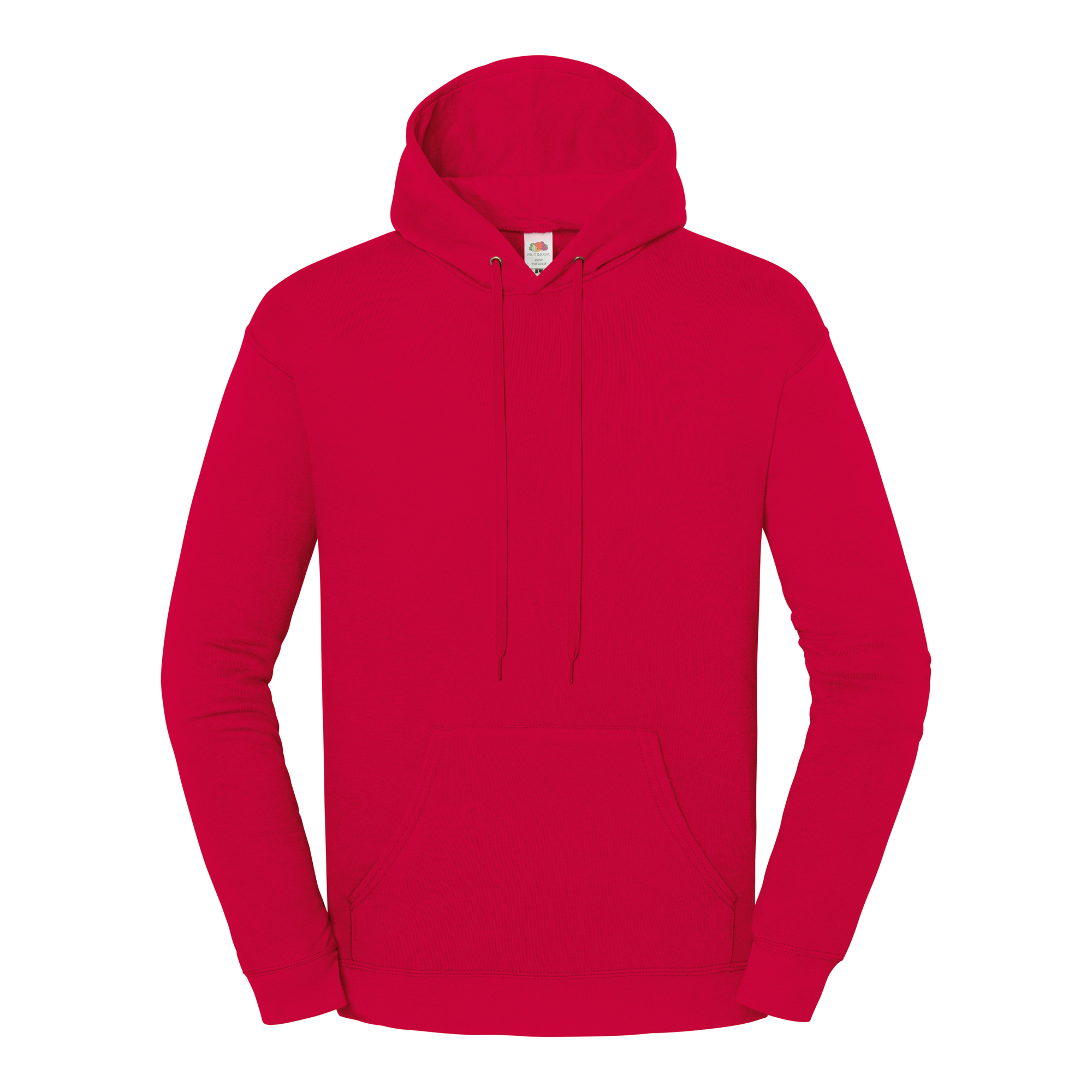 Fruit of the Loom Iconic 250 Kapuzen Sweat in Rot