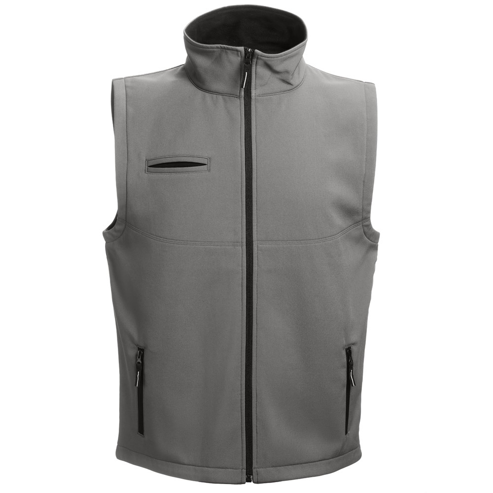 Unisex Softshell-Weste | THC Baku – Grau