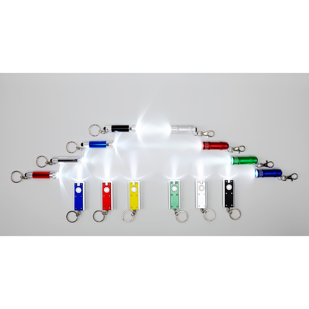 Schlüsselanhänger mit 1 LED-Lampe in Blau, Ansicht 2