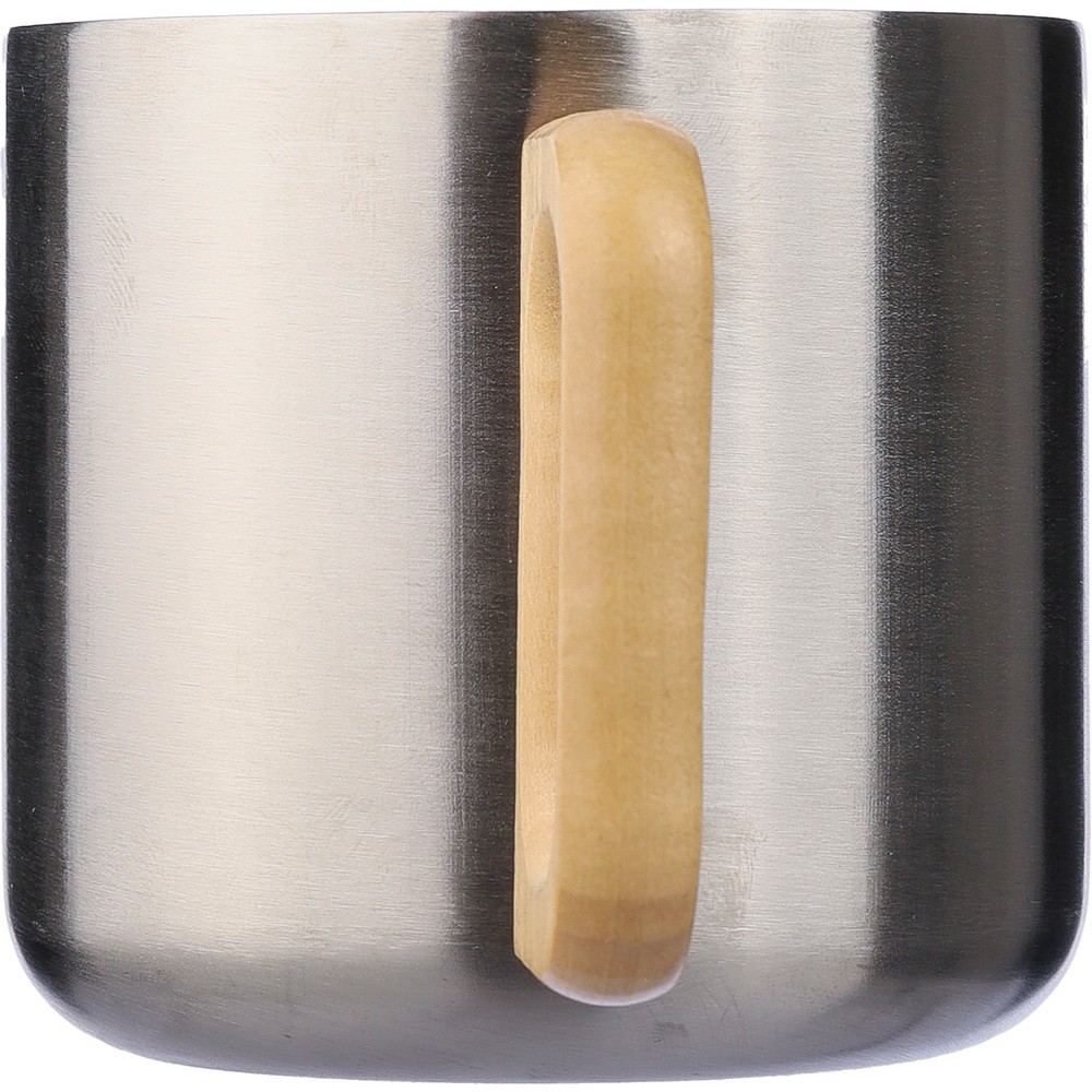 Becher 400 ml aus recyceltem Edelstahl in Silber, Ansicht 4