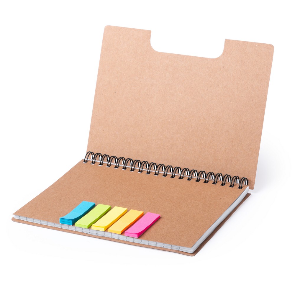 Notiz-Set, Notizbuch ca. A5 in Neutral, Ansicht 3