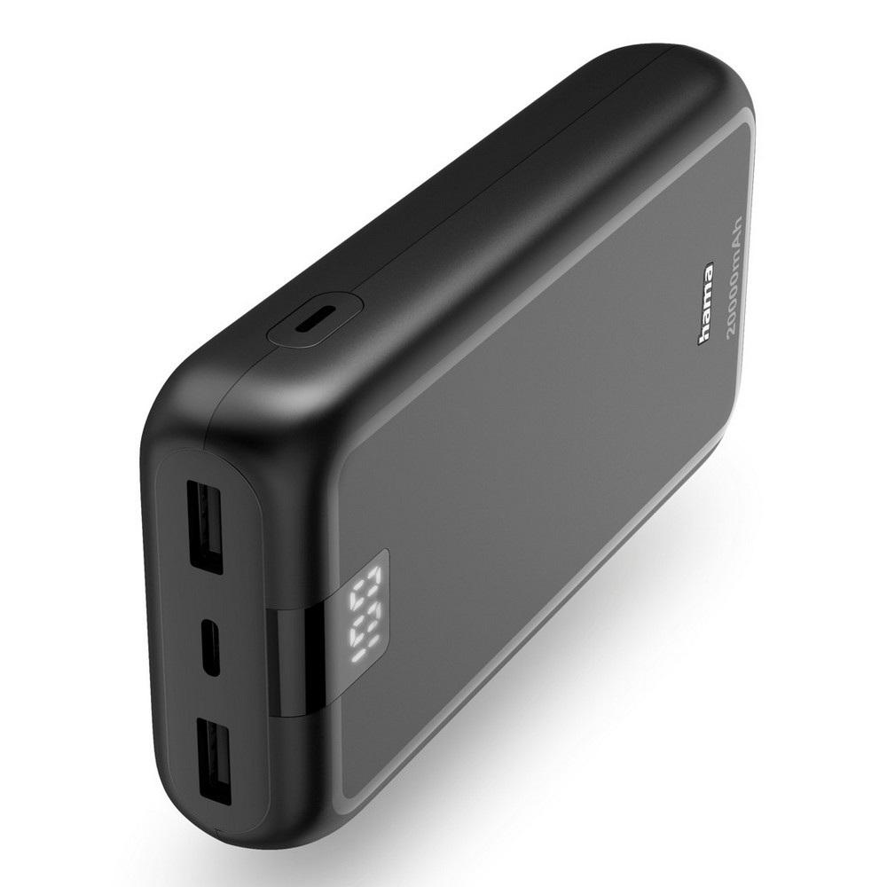 Powerbank 20000 mAh Hama Power Pack Performance in Schwarz, Ansicht 2