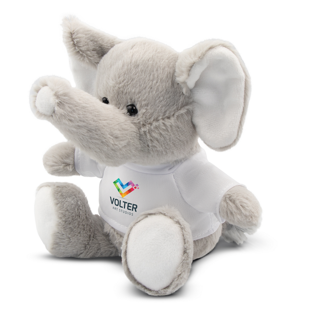 Elefant mit T-Shirt | Samson in Grau