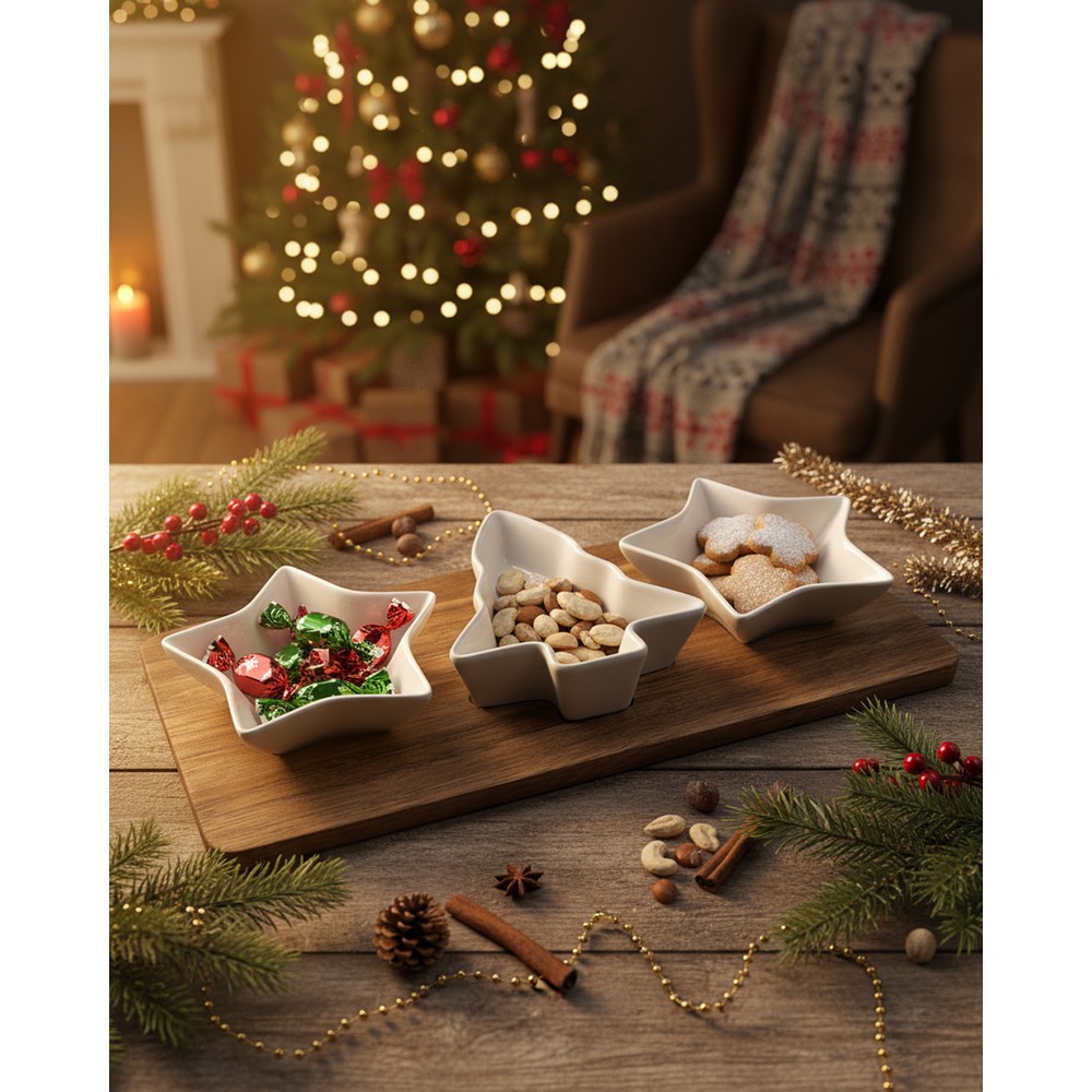 Weihnachts-Dip-Set in Weiß, Ansicht 6