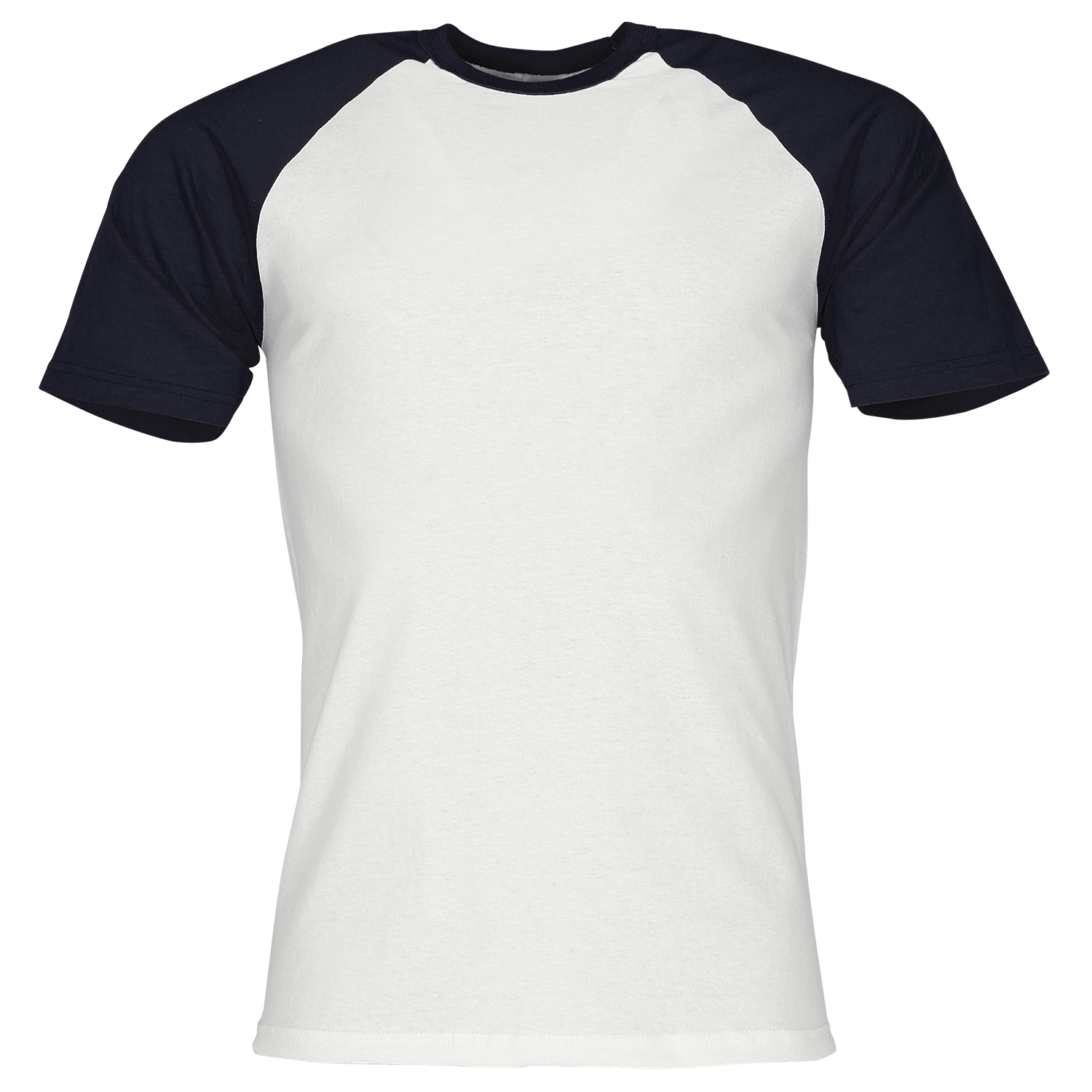 Fruit of the Loom Valueweight Short Sleeve Baseball T-Shirt in Weiß/Deep Navy