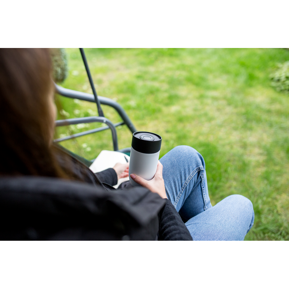 Thermobecher 330 ml Air Gifts | Stephanie in Schwarz, Ansicht 14